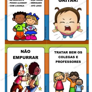 Fixas/Cards Combinados Educação Infantil - CleoMoretti